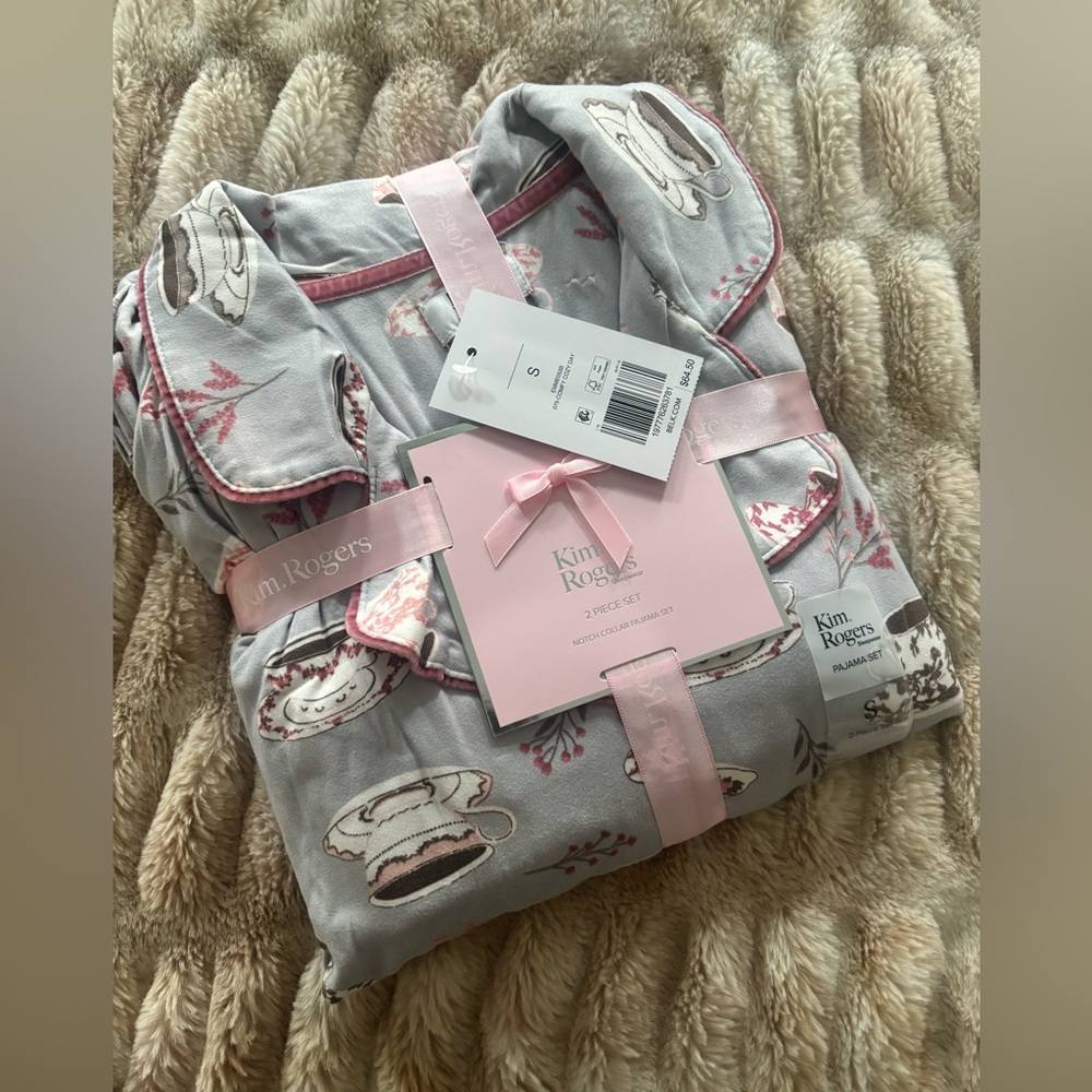 Kim Rogers Gray and Pink Pajamas
